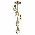 Cwi Lighting Led Pendant With Brushed Brass Finish 1206P18-5-629